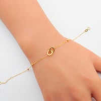 سوارة ذهب عيار 18 وزن 0.95 جرام