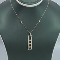 عقد ذهب المسيكاء تصميم الماسي عيار 18 وزن 4.4 جرام