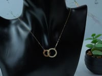 سلسال ذهب تصميم الماسي عيار 18 وزن 1.9 جرام