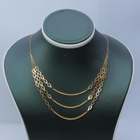 سلسال ذهب عيار 21 المبروم الثلاثي وزن 2.9 جرام