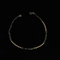 سوارة ذهب الببلز بتصميم الجنزير عيار 18