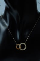 سلسال ذهب تصميم الماسي عيار 18 وزن 1.9 جرام