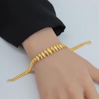 سوارة ذهب عيار 21 وزن 6.18 جرام