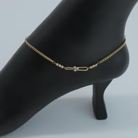 خلخال ذهب عيار 18 وزن 2.3 جرام