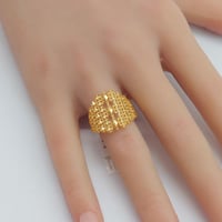 خاتم ذهب عيار 21 وزن 2.07 جرام