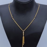 سلسال ذهب طويل عيار 21 المميز بوزن 3.4 جرام