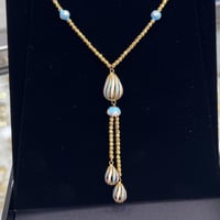 سبحة ذهب عيار 21 تصميم ايطالي مطعم بالميناء وزن 14...