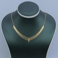 عقد ذهب صافي تصميم ياباني عيار 18 وزن 7.75 جرام