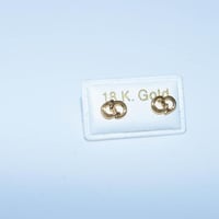 حلق طبي عيار 18 ذهب للمواليد وزن 0.3 جرام – تصميم...