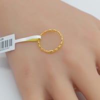 دبلة ذهب غصن الزيتون الرفيعة عيار 21