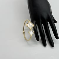 اسوارة ذهب عريضة عيار 18 بتصميم ايطالي وزن 11.4 جر...