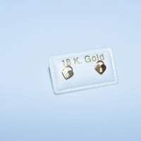 حلق ذهب عيار 18 طبي للمواليد وزن 0.3 جرام – تصميم...