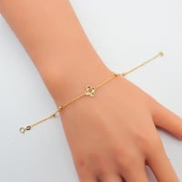 اسوارة ذهب عيار 18 وزن 0.97 جرام بتصميم ناعم