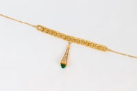 سوارة ذهب مارلي تصميم الماسي بلمسة حلقات الجنزير ع...