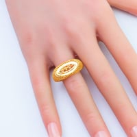 خاتم ذهب عيار 21 وزن 3.35 جرام