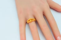 سوارة ذهب الدوريكاء مع الخاتم عيار 21 وزن 11.71 جر...