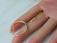 حلق ذهب عيار 18 وزن 1.8 جرام