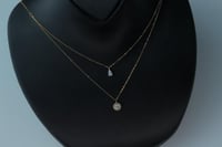 سلسال ذهب سوليتير دورين تصميم الماسي عيار 18