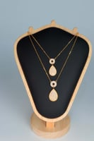 سلسال ذهب البوشرون تصميم الماس عيار 21