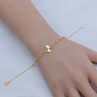 اسوارة ذهب فان كليف بتفصيل زهري أنيق عيار 21 وزن 2...