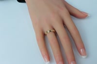 دبلة ذهب شومية تصميم الماسي عيار 18