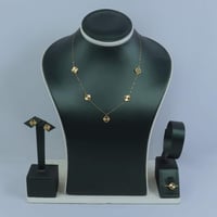 نصف طقم ذهب تصميم الفان كليف عيار 21 وزن 3.85 جرام