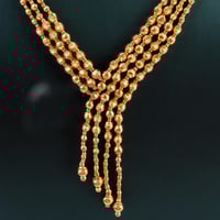 طقم ذهب تصميم كرات الببلز الملكي عيار 21 وزن 26.11...