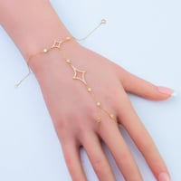 كف ذهب تصميم الماسي عيار 18 وزن 2.3 جرام