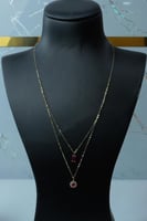 سلسال ذهب دورين تصميم الماسي عيار 18 وزن 0.8 جرام