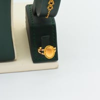 طقم ذهب البصمة عيار 21 وزن 18.96 جرام