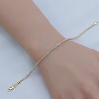 اسوارة ذهب مقمش بتصميم أنيق عيار 18 وزن 4.11 جرام