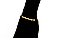 سوارة ذهب تصميم كرات الدوريكاء عيار 21 وزن 4.5 جرا...