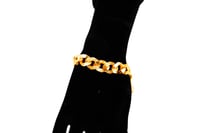 سوارة ذهب غصن الزيتون بتصميم الجنزير عيار 21 وزن 1...