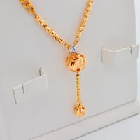 سبحة ذهب بلوري عيار 21