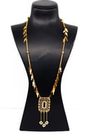 سبحة ذهب تصميم الرمش بحريني عيار 21 الوزن 12.8 جرا...