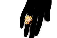 خاتم ذهب كبير تصميم ايطالي عيار 18 بوزن 6.2 جرام