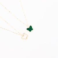 سلسال ذهب تصميم الفراشة نواعم عيار 18 وزن 0.4 جرام