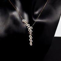 سلسال المسيكاء المائل تصميم الماسي عيار 18