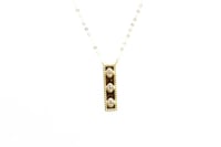 سلسال ذهب تصميم الفان كليف بناتي عيار 18 وزن 0.9 ج...