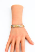 سوارة ذهب جنزير تصميم ايطالي من الذهب الخالص عيار...