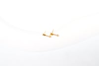 حلق ذهب اطفال تصميم الماسي عيار 18