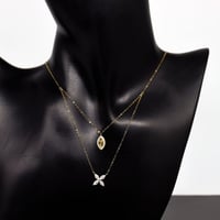 سلسال ذهب تصميم الماسي دورين عيار 18