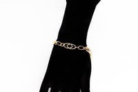 سوارة ذهب جنزير تصميم مودرن عيار 18