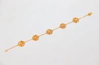 اسوارة ذهب الرمش باللون الابيض عيار 21