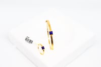 سوارة شكل التعبان اللون الازرق الخلاب مع الخاتم ذه...