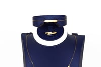 طقم الذهب البلغاري عيار 18 بوزن 8.2 جرام