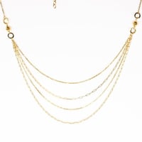 سلسال ذهب اربعة دور ذهب صافي عيار 18الوزن: 6.8 جرا...