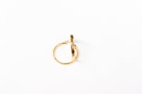 حلق دائري تصميم ايطالي عيار 18