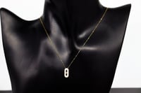 سلسال ذهب تصميم الماسي عيار 18 متوفر باللون (الابي...