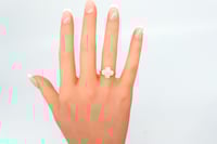 خاتم فان كليف ذهب عيار 18 فاخر الماسى وزن 1.1 جرام